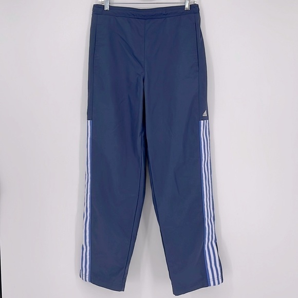 Vintage ('01) ADIDAS Light Windbreaker Track Pants Wide Leg Y2k 2000s - Picture 1 of 11